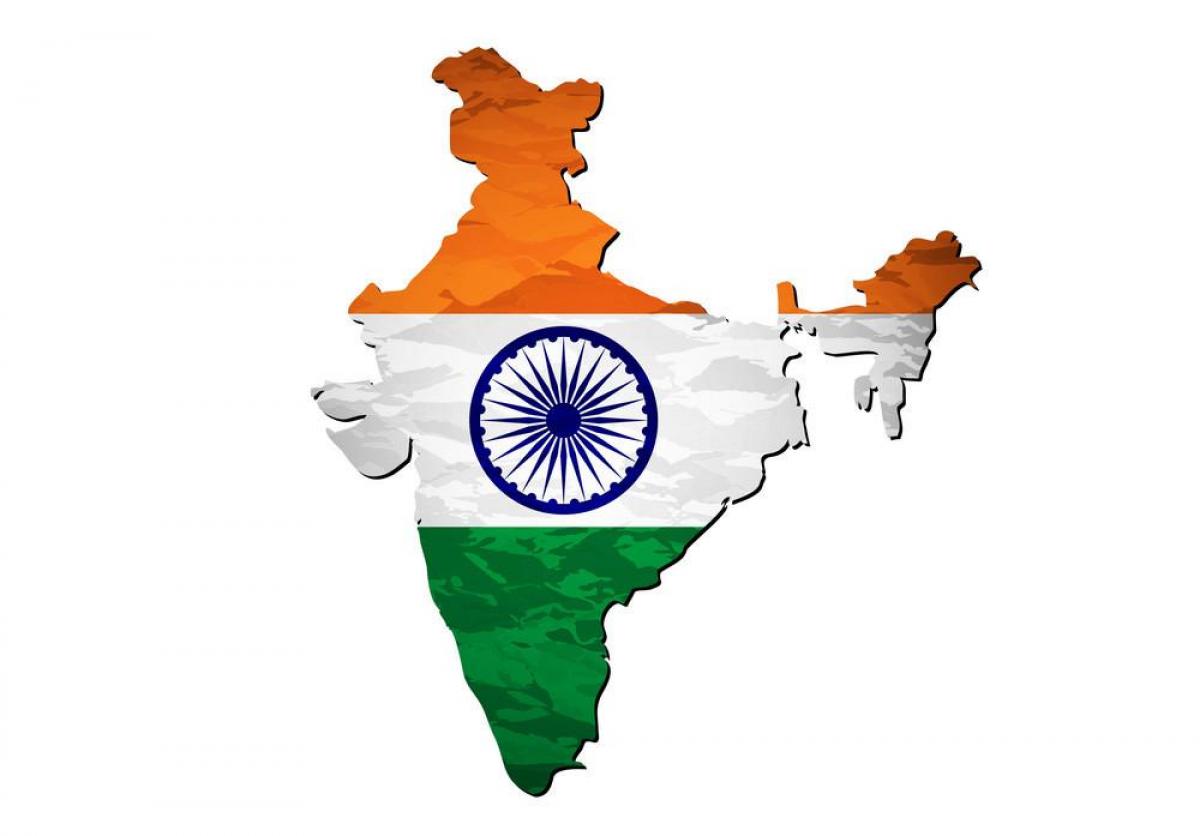 印度国旗地图