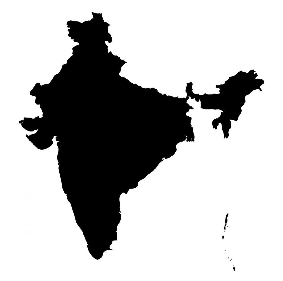 印度矢量地图