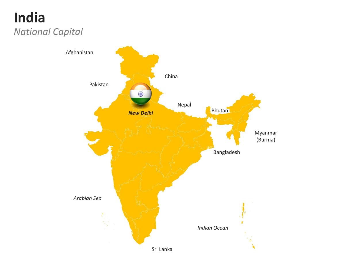 印度首都地图