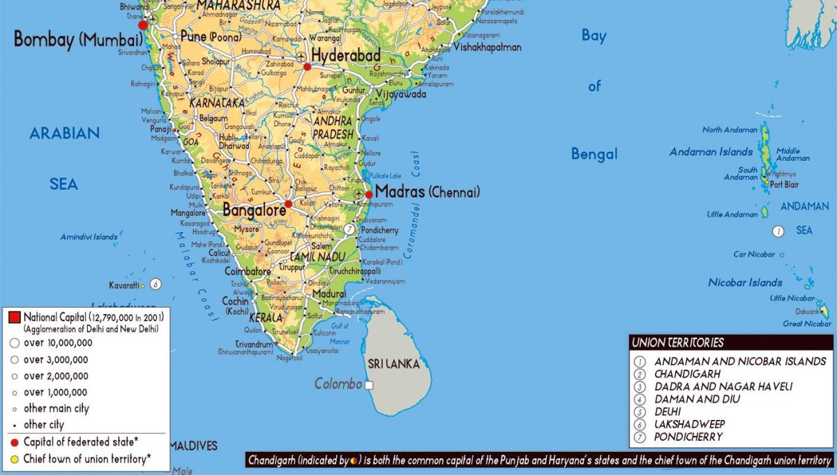 印度南部地图